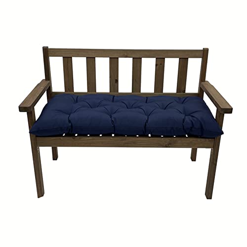 Shapeazy Outdoor/Indoor Waterproof Bench Cushion,Non-Slip Bench Pads with Ties Swing Chair Tatami Cushion,Bench Cushions for Patio Backyard Porch Garden Wicker Furniture (47.2*19.7inch, burgundy)