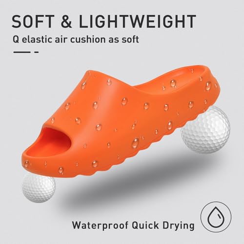 Platform Slides Slippers, Non-Slip Quick Drying Lightweight Shower Shoes W7265