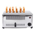 6-Slices Commercial Restaurant Toaster, Stainless Steel Electric Bread Baking Machine for Commercial Home Use Silver 1680W