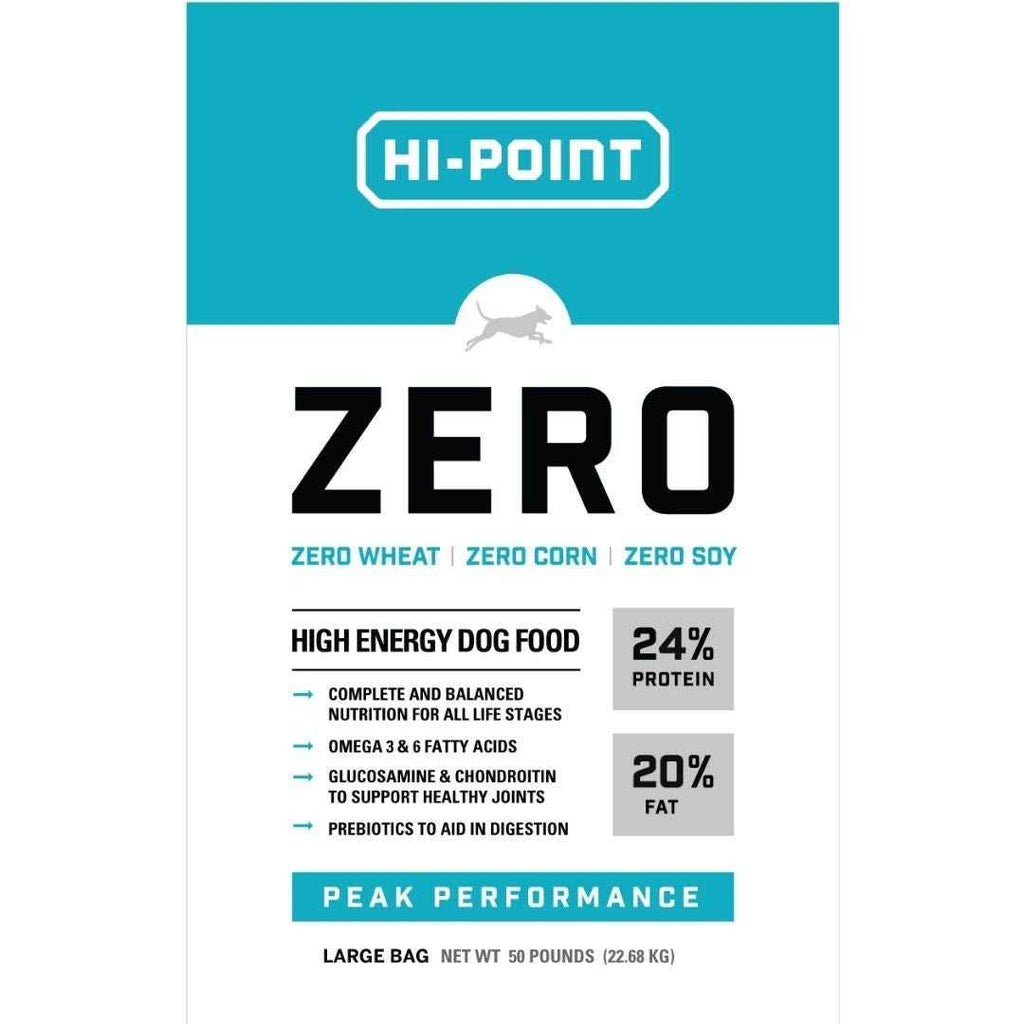 Hi Point Zero 24/20 High Energy Dog Food 50 lb - Pet Supplies online store