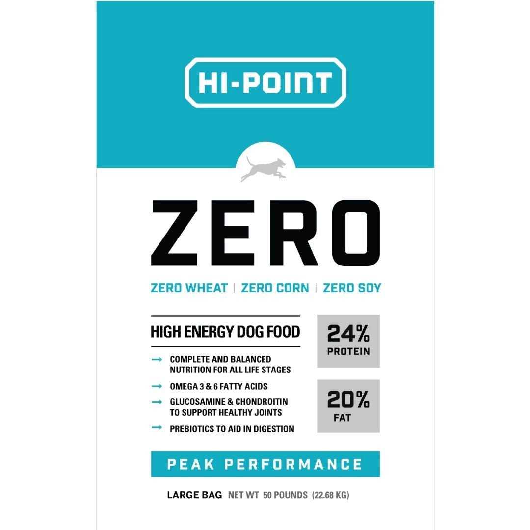 Hi Point Zero 24/20 High Energy Dog Food 50 lb - Pet Supplies online store