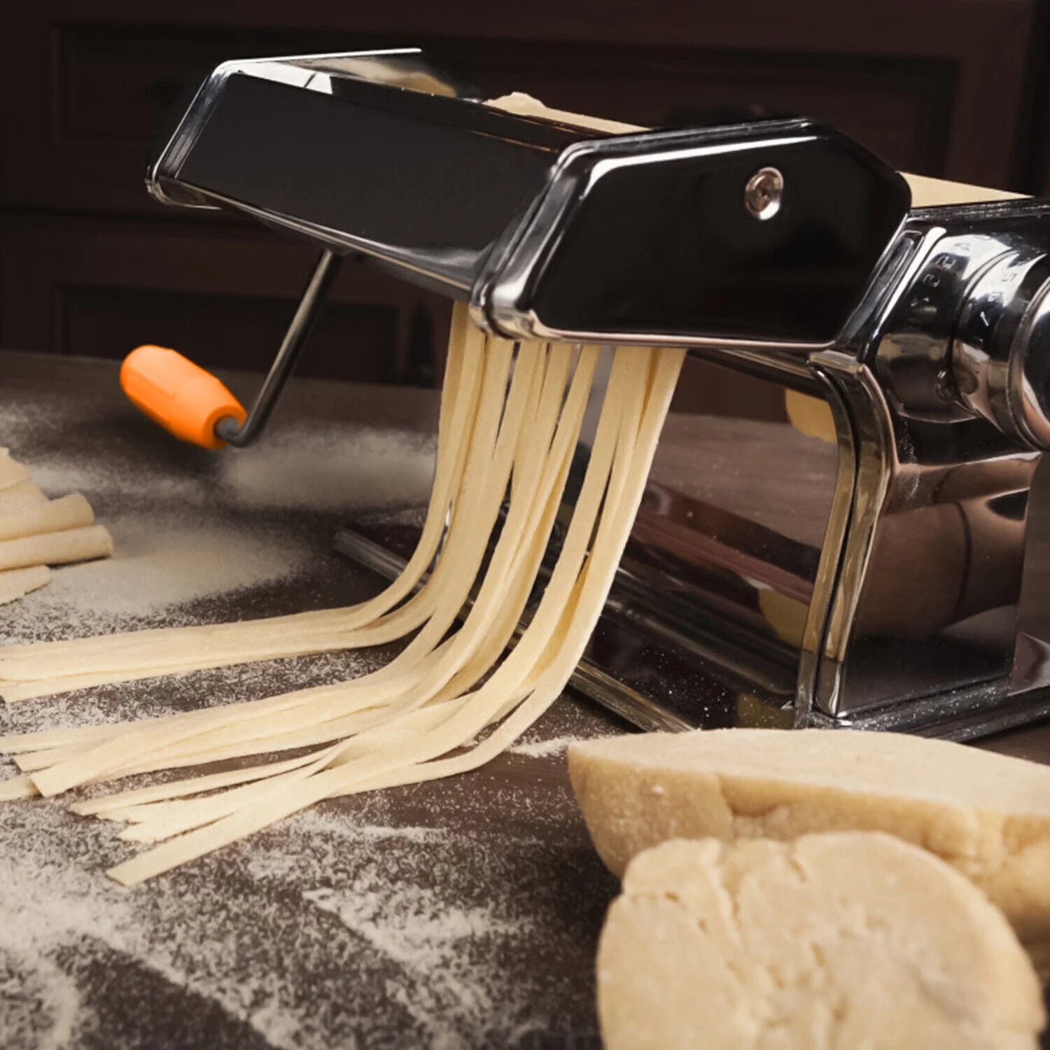 6" Stainless Steel Pasta Maker Dough Roller Cutter I365360