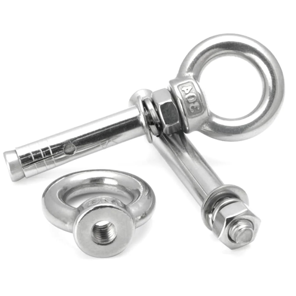 Lifting Eye Bolt 304 Stainless Steel Sleeve Anchor Concrete Expansion Screw M8x150mm O9969