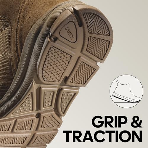 Men's Lightweight Tactical Work Boots for Hiking and Motorcycle S471808