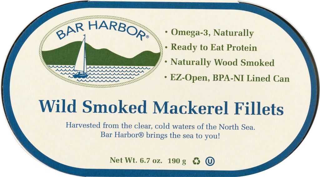 Smoked Mackerel Fillets, 6.7 oz, Case of 12 S57926