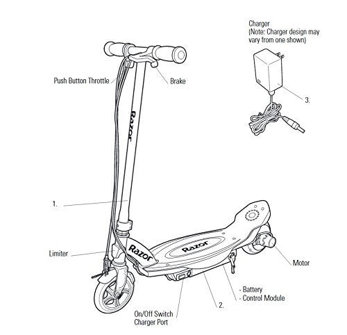 Electric Scooter for Kids 8+ with Hub Motor S35615