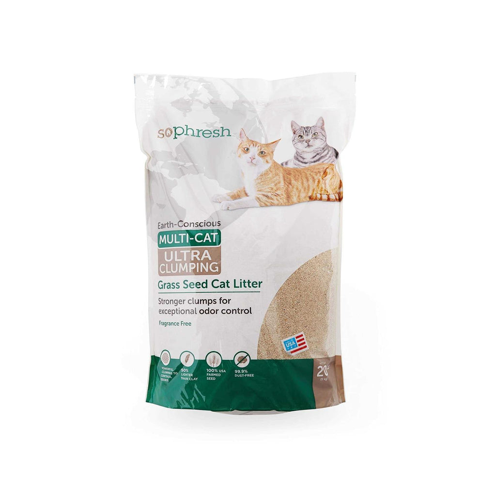 So Phresh Extreme Clumping Unscented Grass Seed Cat Litter - Pet Supplies online store