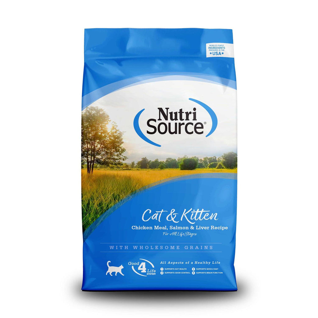 NutriSource Chicken/Salmon/Liver Dry Cat &amp; Kitten Food - Pet Supplies online store