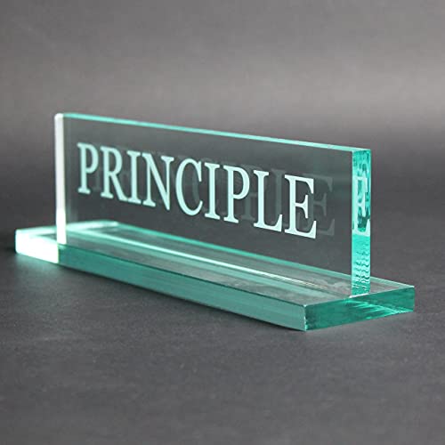 Acrylic Desk Name Plate, Personalized Round Top N83953