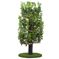 On2Pets Cat Tree with Leaves Cat House &amp; Cat Activity Tree - Pet Supplies online store