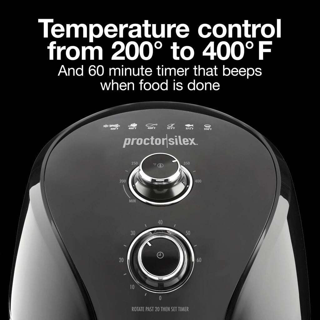 Air Fryer, 5.8 Quart, Non-Stick Basket, 60 Min Timer F61833