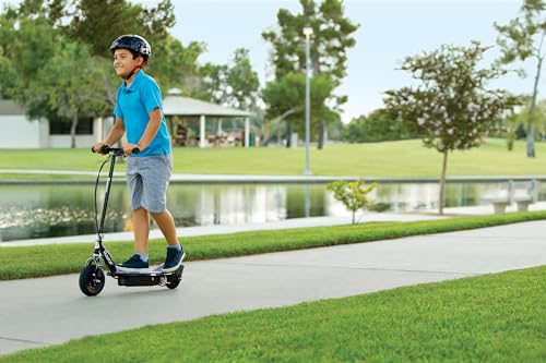 Electric Scooter for Kids with LED Light-Up Deck and Air-Filled Front Tire J259979