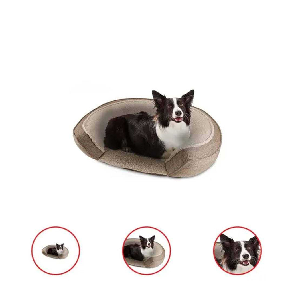 Step In Oval Round Cuddler Pet Dog Bed H3297