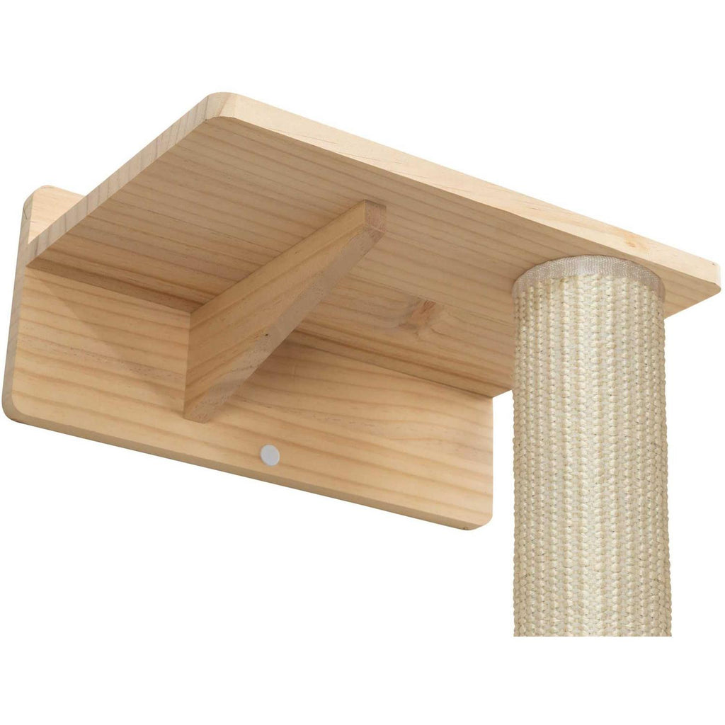 Wall Mount Cat Scratching Post with Perch L3611