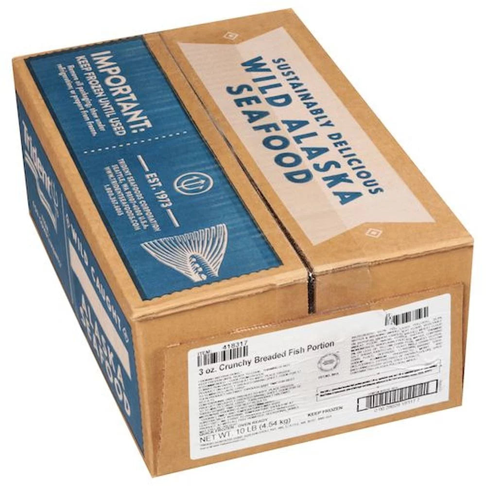 Oven Ready Whole Grain Breaded Pollock, 10 Pound G6286