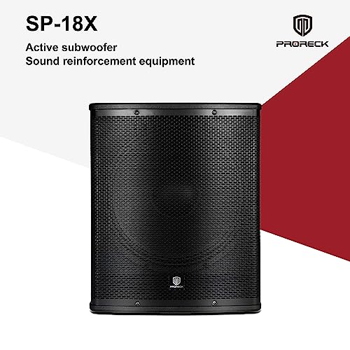 18 inch Powered PA Subwoofer with Class-D Amplifier and DSP Presets V787653