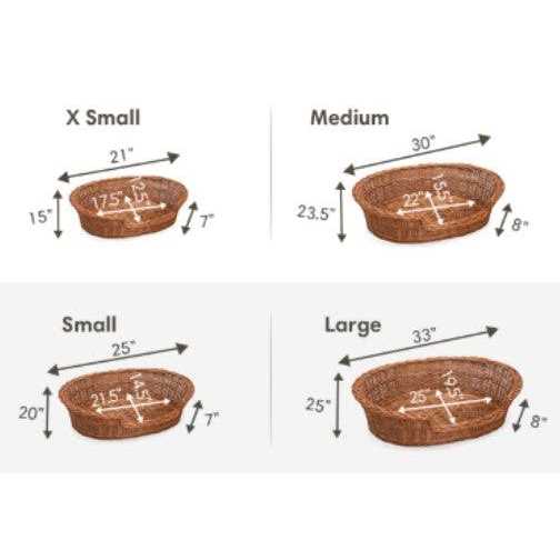 Wicker Dog Bed Basket R616197