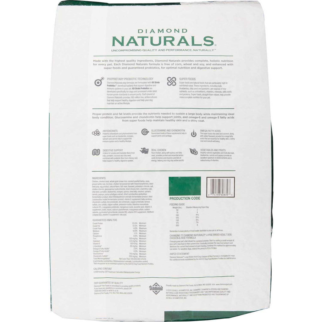 Adult Large Breed Dog Food Chicken & Rice A22966