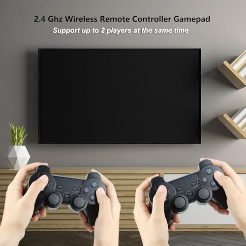 Retro Game Console with 30000 Built-in Games, 4K HDMI, Dual Controllers T4433