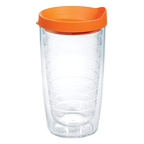 Double Walled Insulated Tumbler Travel Cup, 24oz 2pk, Blue Lid V78473