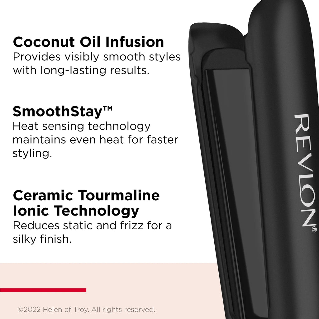 1" Ceramic Flat Iron with Coconut Oil V936125