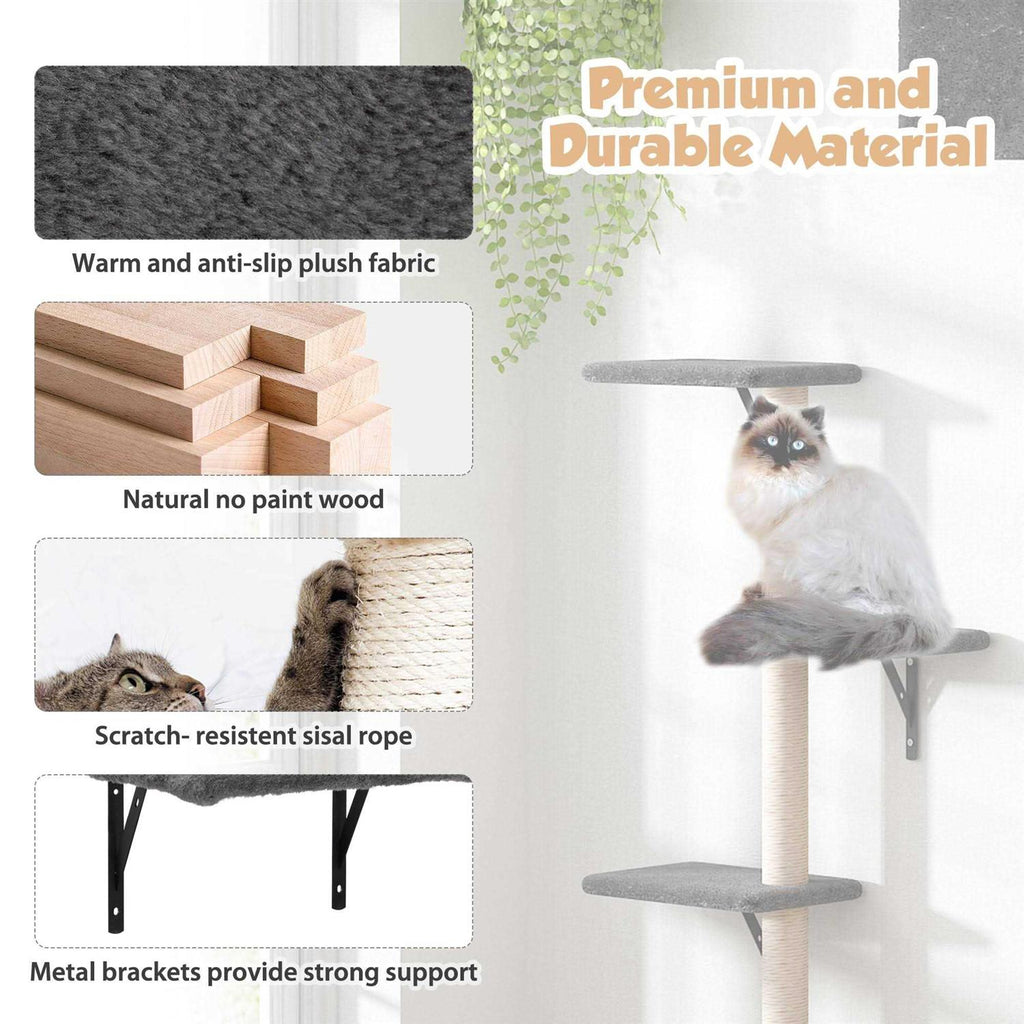 Wall Mounted Shelves Set Cat Tree J173507