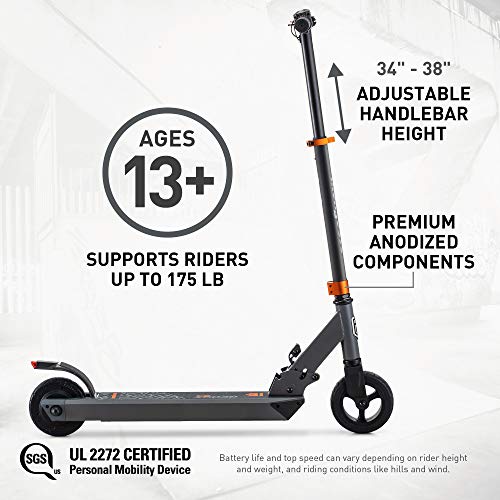 Electric Kids Scooter for Ages 8+ with Aluminum Frame and Rear Brake O22803