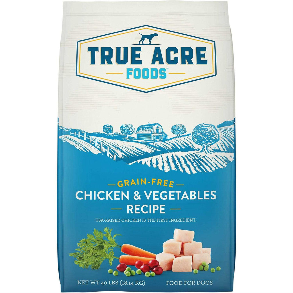 True Acre Foods Grain-Free Chicken &amp; Vegetable Dry Dog Food - Pet Supplies online store