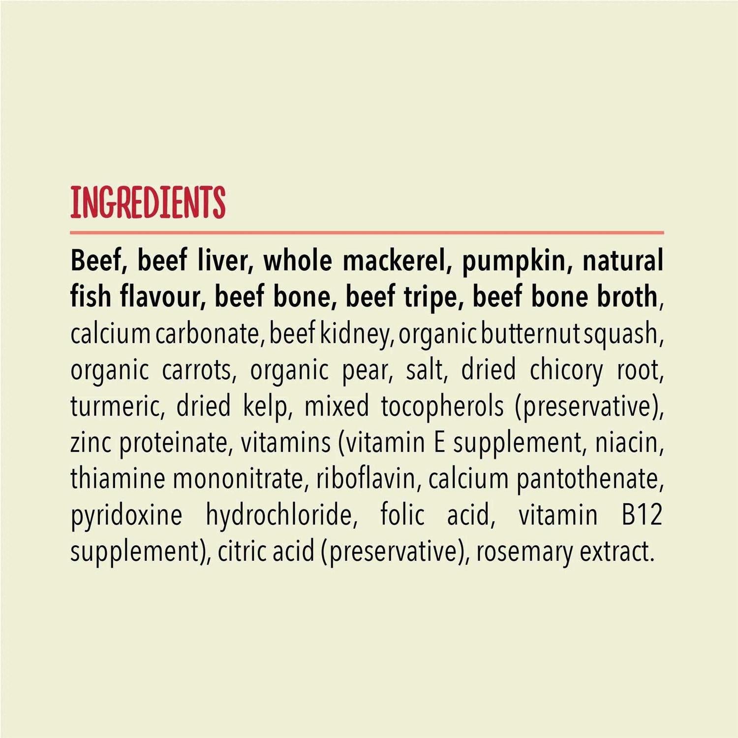 Freeze Dried Dog Food Beef Recipe O2927