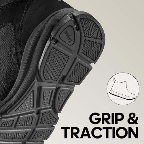 Men's Lightweight Tactical Work Boots for Hiking and Motorcycle S471808
