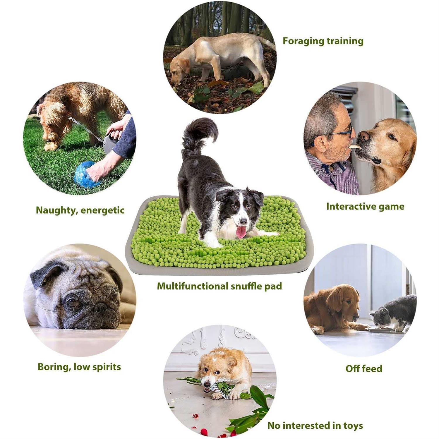 Snuffle Mat for Dogs Interactive Sniffing Pad Nosework Training L3611