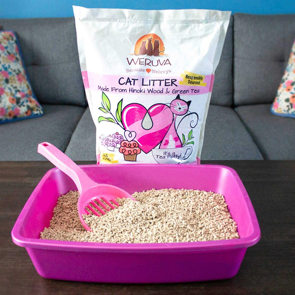 Green Tea Hinoki Wood Cat Litter J533829