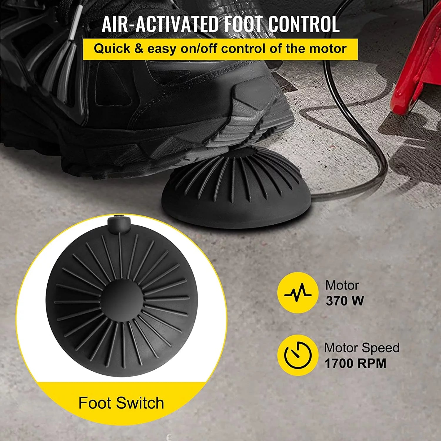 Drain Cleaner Machine 75ft, 370W Electric Drain Auger for 1" to 4" Pipes N142
