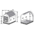 Insulated Dog House with Central Heater E554
