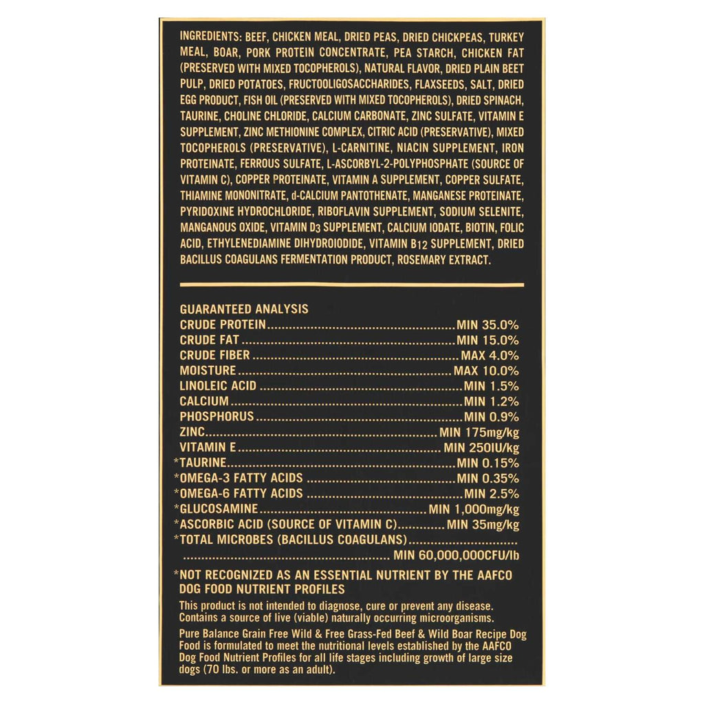 Beef & Wild Boar Recipe Dry Dog Food Z74516