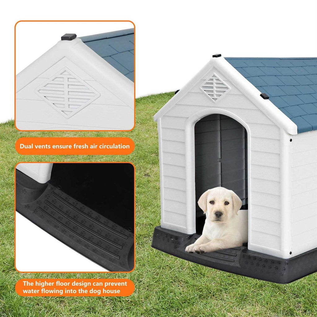 Large Dog House Insulated Waterproof Pet Kennel Shelter Indoor Outdoor Z989