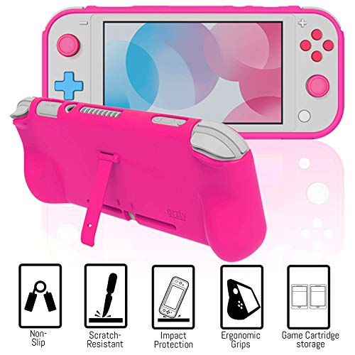 Switch Lite Accessories Bundle with Case, Screen Protector, USB Cable, Games Holder, Grip Case, Headphones, Thumb-Grip Pack K6558