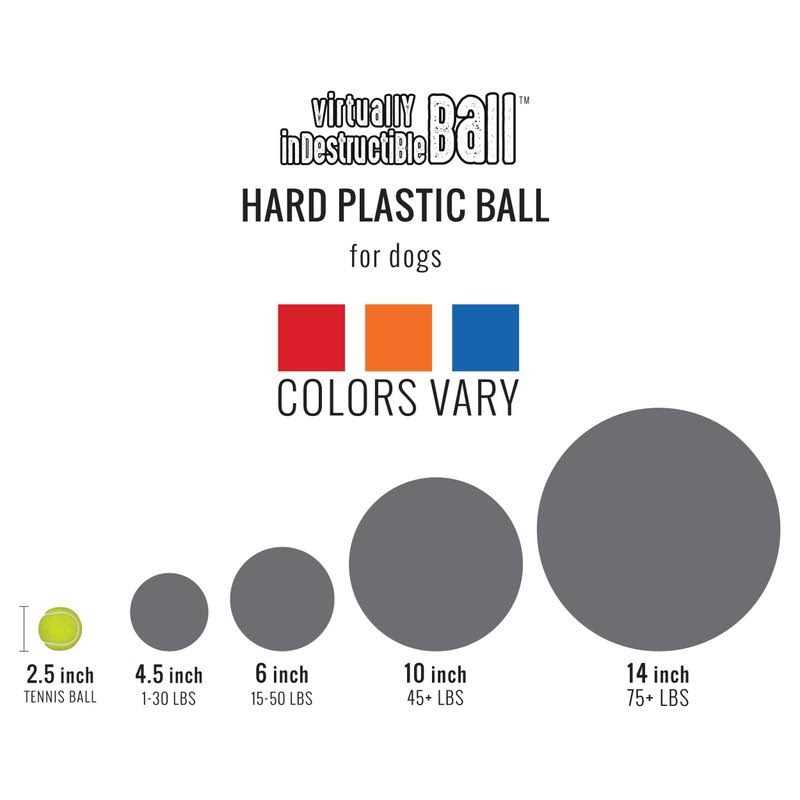 Indestructible Ball Dog Toy, 6-in X38487