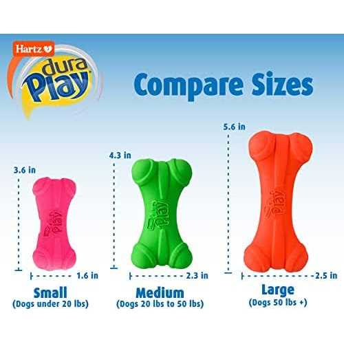 Squeaky Latex Dog Toy Bone W55690