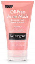 Neutrogena Oil-Free Acne Wash Foaming Scrub, Pink Grapefruit 4.2 oz (Pack of 2)