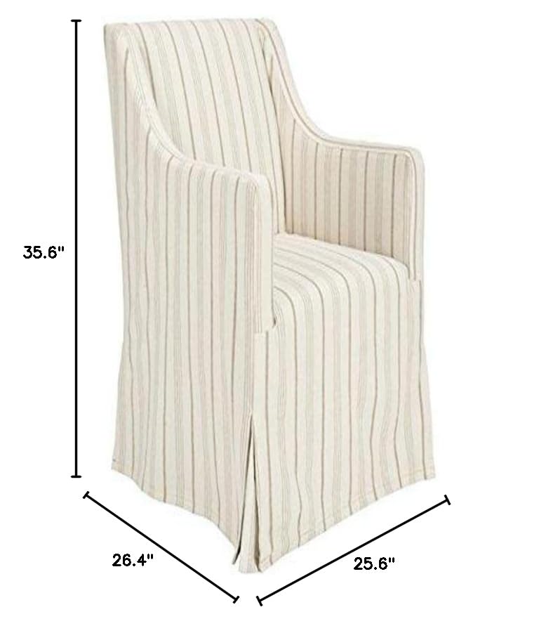 Slipcover Side Chair, Beige P9066