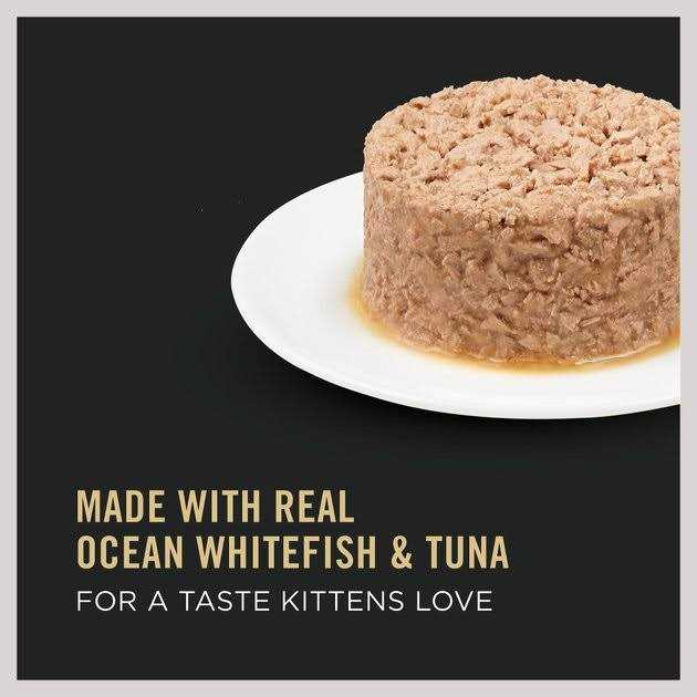 Kitten Flaked Ocean Whitefish & Tuna Canned Cat Food D964024