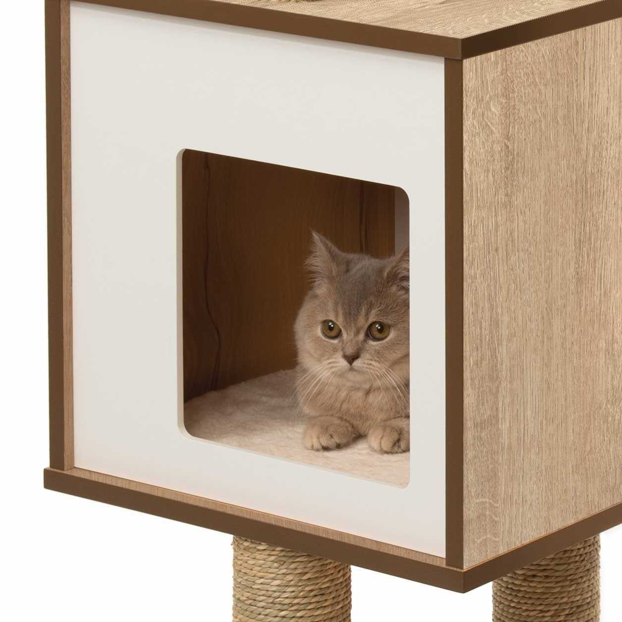 Cat Tree High Base Oak D54286
