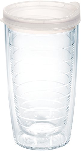 Double Walled Insulated Tumbler Travel Cup, 24oz 2pk, Blue Lid V78473