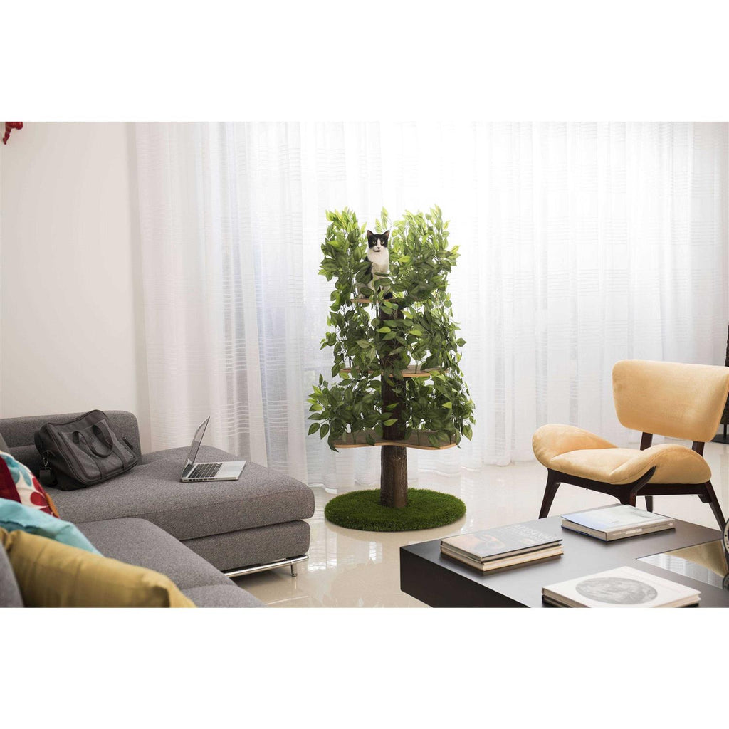 Cat Tree with Leaves Cat House & Activity Tree D871163