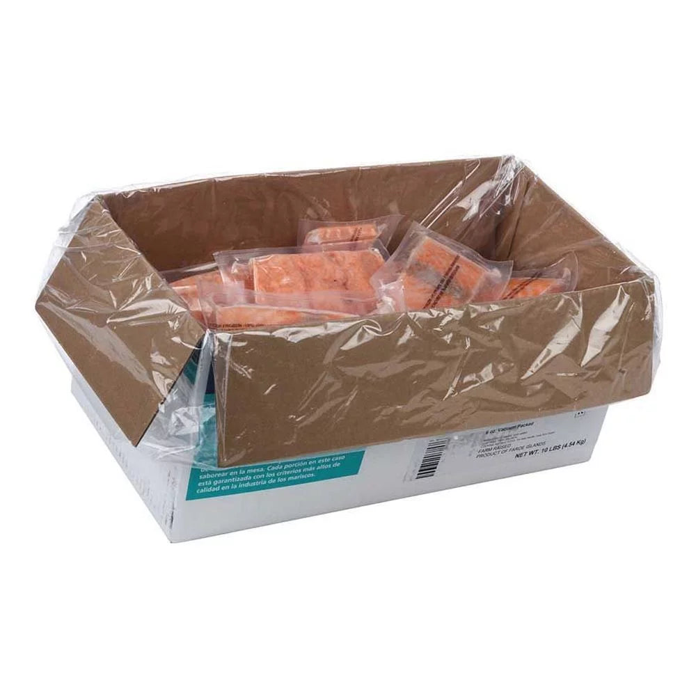 Frozen Skinless Boneless Salmon Portions, 6 oz, 26 per Case W4293