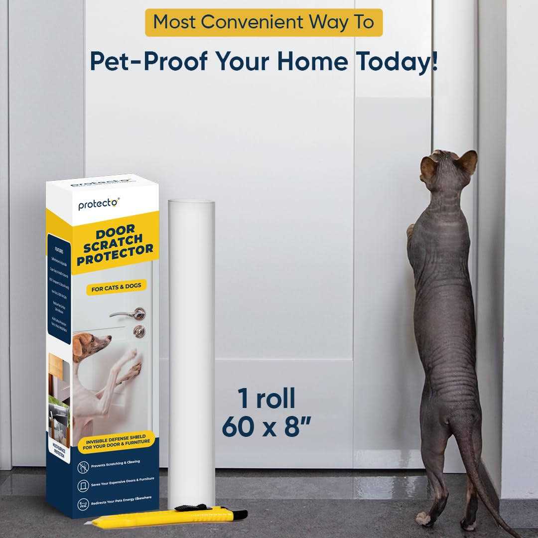 Pet Scratch Protector Door Guard with Custom Cut Knife Z2872