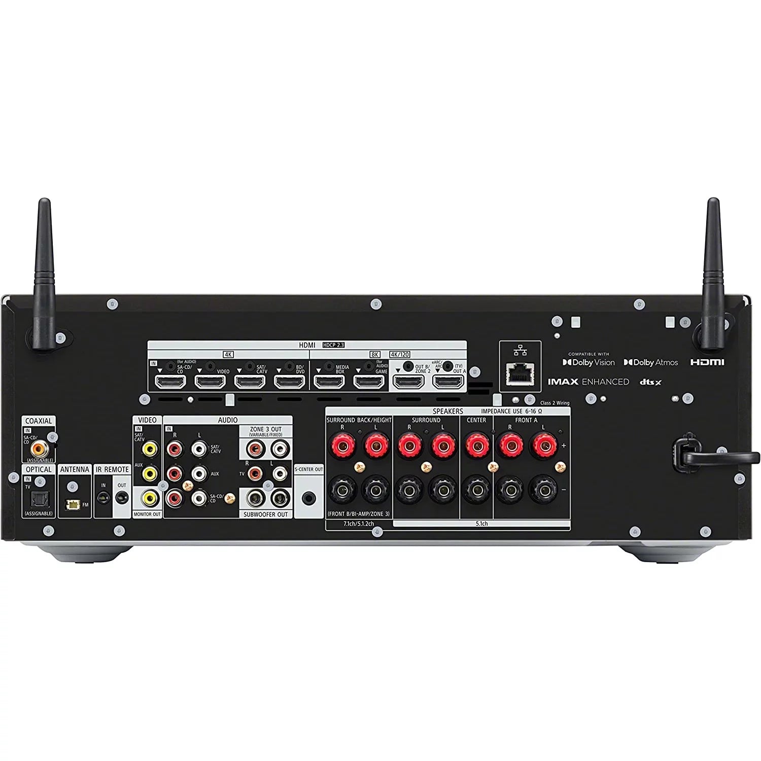 7.2 Channel 8K Home Theater AV Receiver with Dolby Atmos and DTS:X R7893