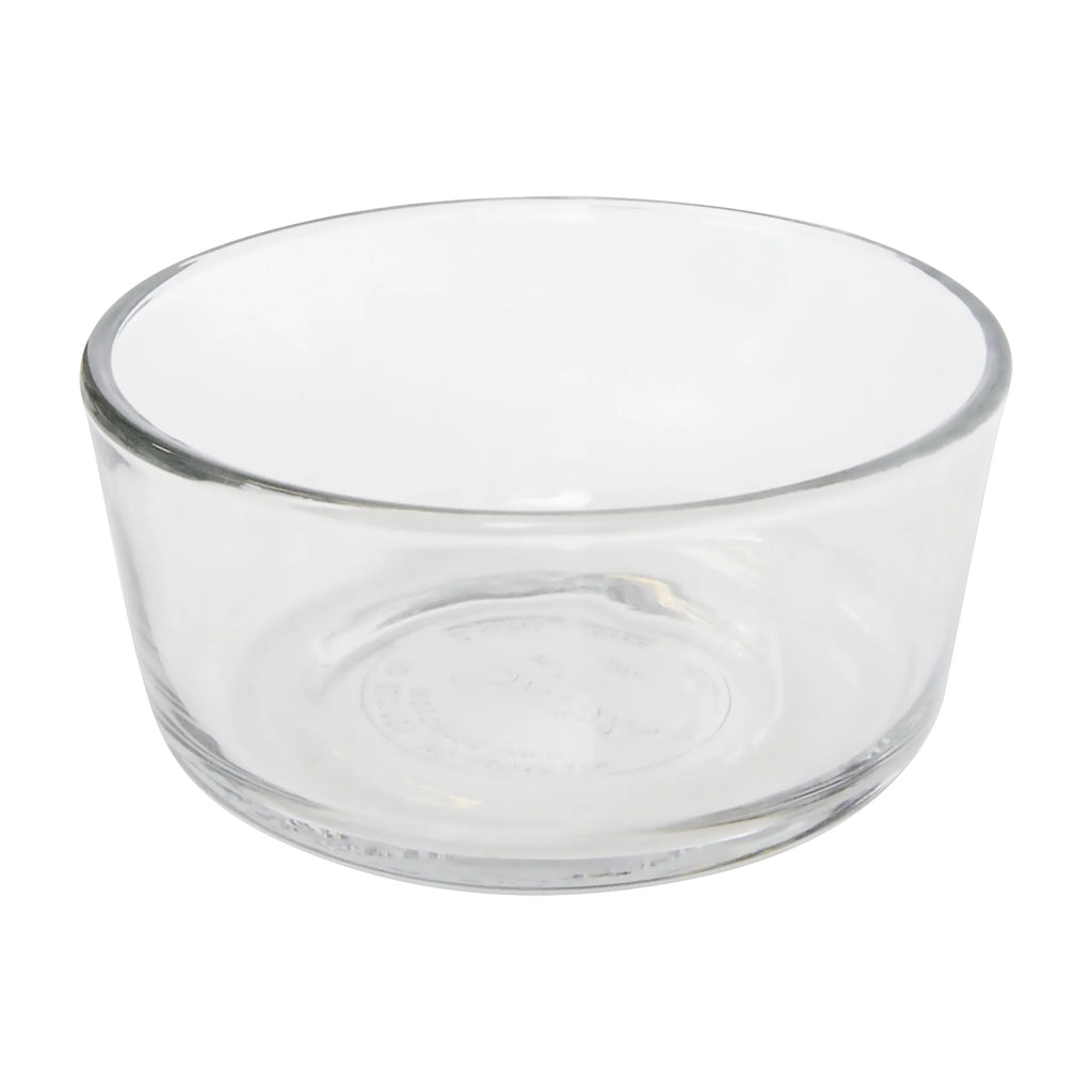 2-Cup Glass Storage Bowls with Red Lid Covers (6-Pack) N488