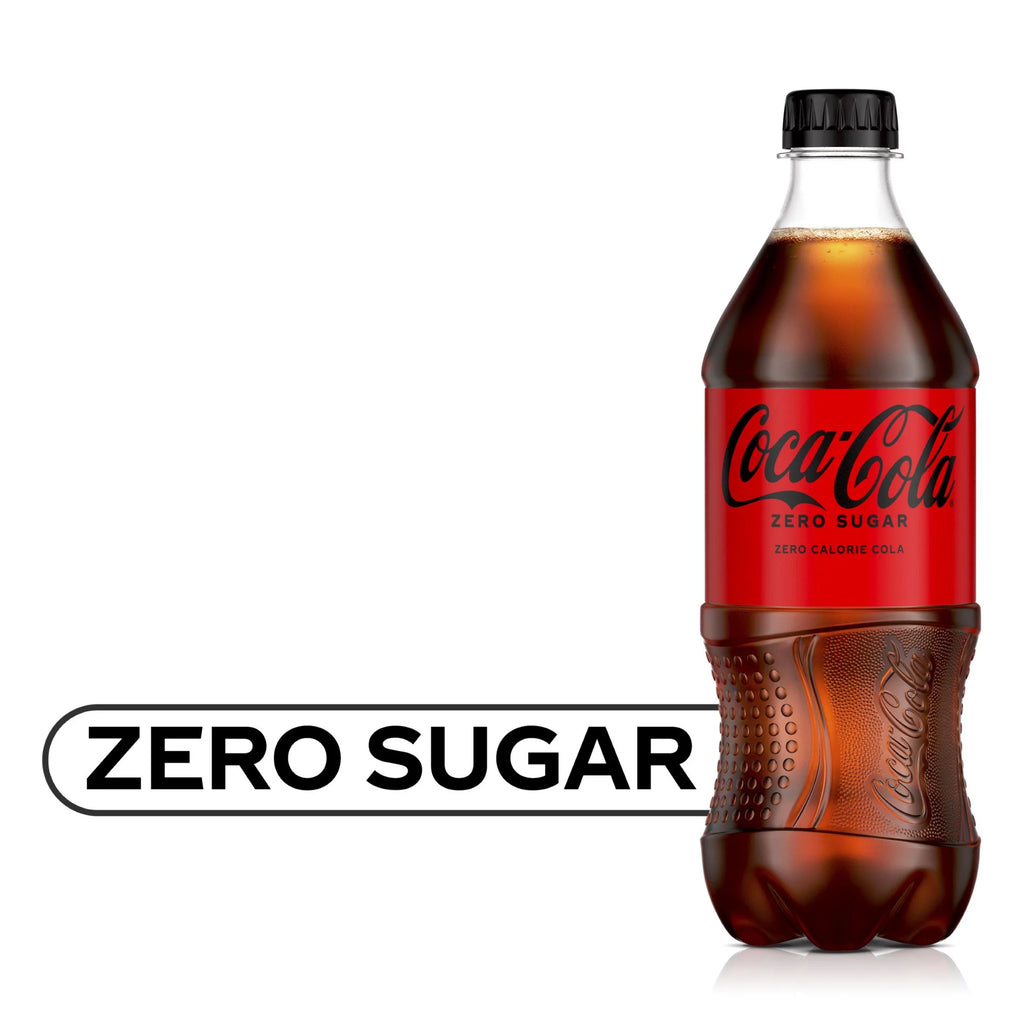 Zero Sugar Soda, 20 Fl Oz Bottle, Pack of 10 G505
